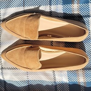 Suede Light Tan Flats